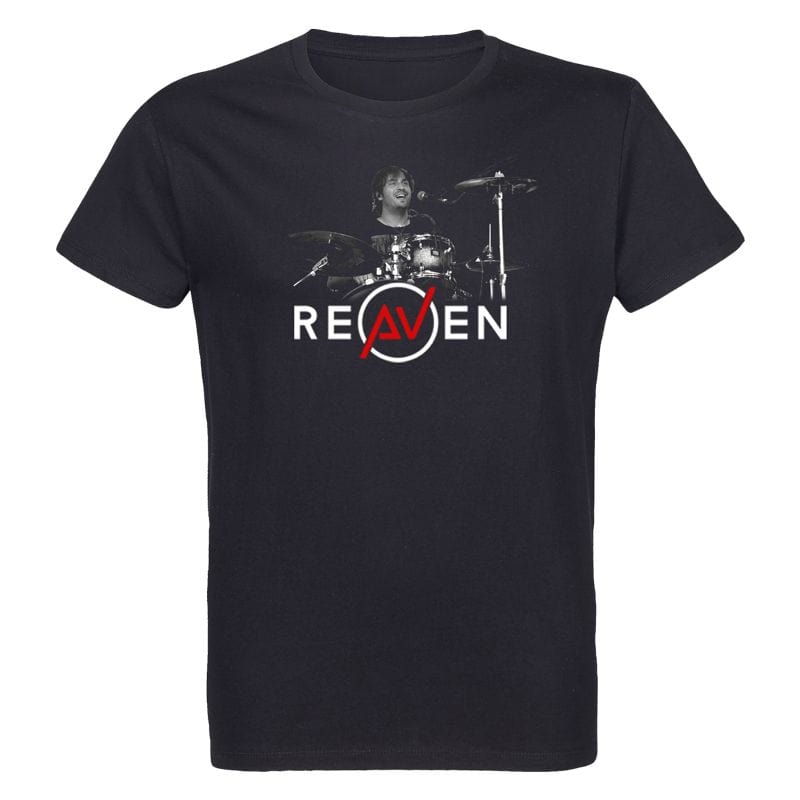 T-shirt Homme NOIR Drummer 2 Photo Noir et Blanc