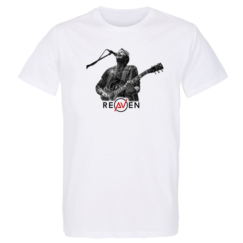 T-shirt Homme BLANC Singer 2 Photo Noir et Blanc