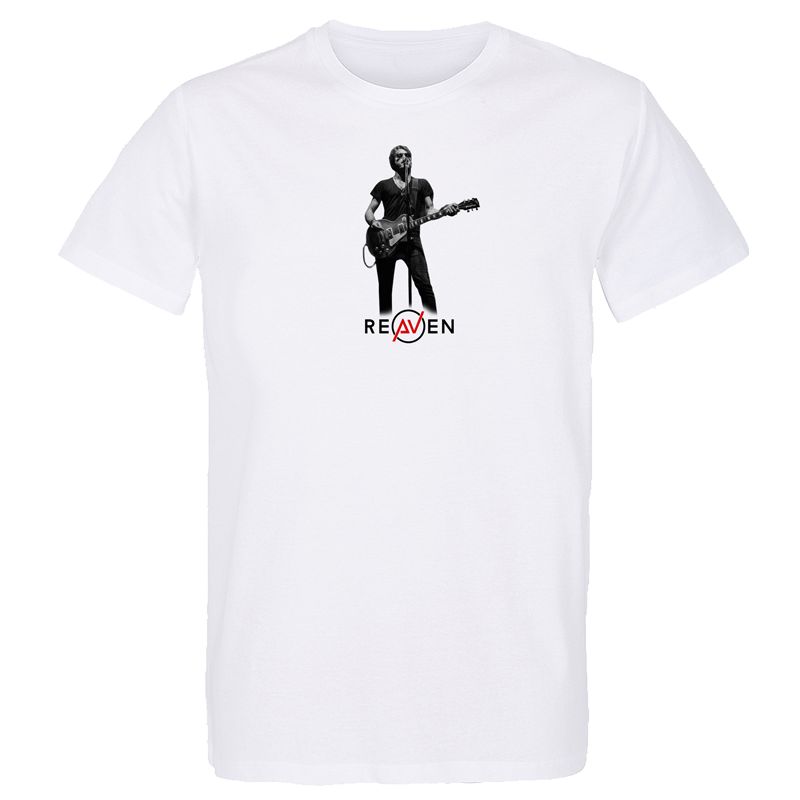 T-shirt Homme BLANC Singer 3 Photo Noir et Blanc
